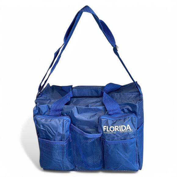 New Gear Travel Bag Medium Blue Tactical Messenger Duffle Pockets Shoulder Strap - Picture 1 of 7